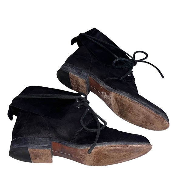 Kors Michael Kors Black Leather Peter Pan Moto Boots - Picture 3 of 9